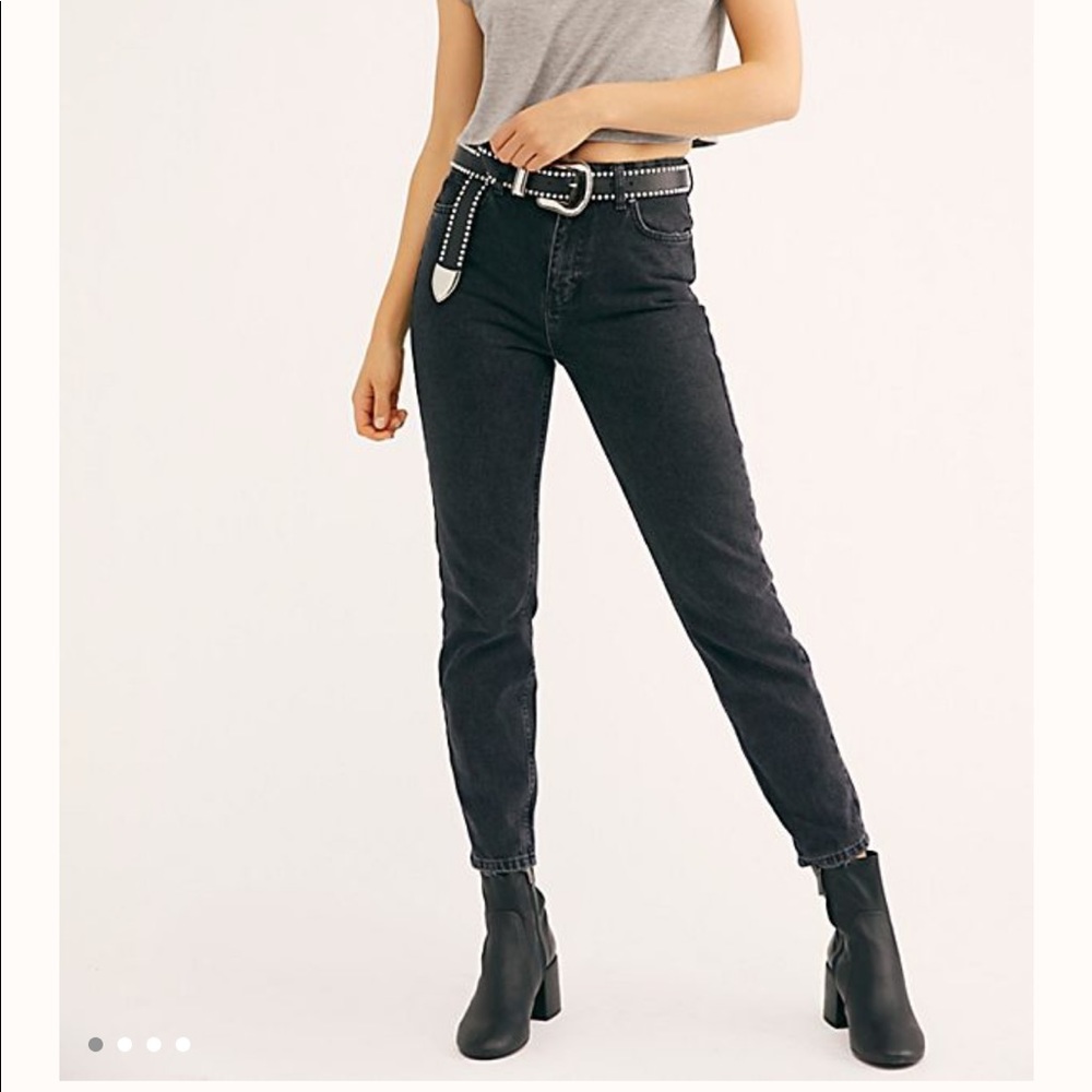 NWT Free People High Waisted Mom Jeans